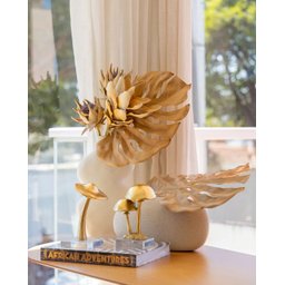 Escultura Cogumelo Dourado15,4x11x19cm - 4