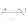 Plafon LED Embutir Redondo 24W Blumenau - 2