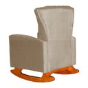 Ver imagem 5 de Conjunto 2 Poltronas Estofadas de Balanço Melinda Suede Cappuccino - LM DECOR