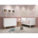 Ver imagem 1 de Jogo de Quarto para Bebê Théo New Branco Fosco com Natural - MoveisAqui