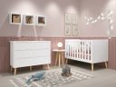 Ver imagem 1 de Jogo de Quarto para Bebê Théo New Branco Fosco com Natural - MoveisAqui