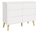Ver imagem 4 de Jogo de Quarto para Bebê Théo New Branco Fosco com Natural - MoveisAqui