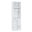 Ver imagem 3 de MÓDULO CLOSET TORRE COM 6 GAV. + CABIDEIRO M397.B (A250XL70XP50) MUNDI MOVEIS