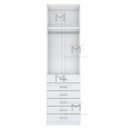 Ver imagem 6 de MÓDULO CLOSET TORRE COM 6 GAV. + CABIDEIRO M397.B (A250XL70XP50) MUNDI MOVEIS