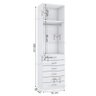 MÓDULO CLOSET TORRE COM 6 GAV. + CABIDEIRO M397.B (A250XL70XP50) MUNDI MOVEIS - 4