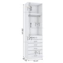 Ver imagem 4 de MÓDULO CLOSET TORRE COM 6 GAV. + CABIDEIRO M397.B (A250XL70XP50) MUNDI MOVEIS