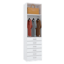 Ver imagem 1 de MÓDULO CLOSET TORRE COM 6 GAV. + CABIDEIRO M397.B (A250XL70XP50) MUNDI MOVEIS