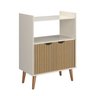 Armário Aparador Buffet Cantinho do Café Grécia Off White com Canelado - 2