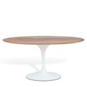 Ver imagem 1 de Mesa Saarinen Tulip Oval Imbuia 198x122cm Base Branca