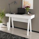 Ver imagem 1 de Escrivaninha Mesa Escritório Me 4128 2 Gavetas 120cm Branca