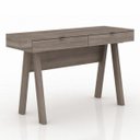 Ver imagem 3 de Escrivaninha Mesa Escritório 2 Gavetas Me 4128