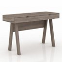 Ver imagem 3 de Escrivaninha Mesa Escritório Me 4128 2 Gavetas 120cm Carvalho Marrom