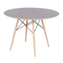Ver imagem 1 de Mesa Eames Eiffel Dsw Redonda 90cm Preta