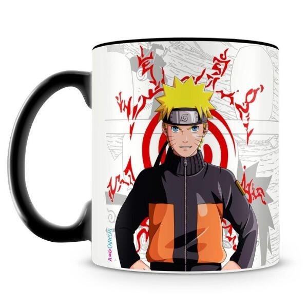 Caneca Naruto Shippuden Personalize com seu Nome