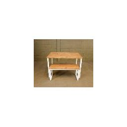 Mesa Estilo/Modelo Industrial com 1 banco (1,40 x 0,80) - 4