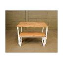 Ver imagem 4 de Mesa Estilo/Modelo Industrial com 1 banco (1,40 x 0,80)