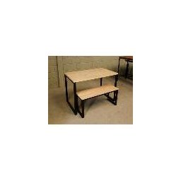 Mesa Estilo/Modelo Industrial com 1 banco (1,40 x 0,80) - 3