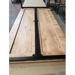 Mesa Estilo/Modelo Industrial com 1 banco (1,40 x 0,80) - 7