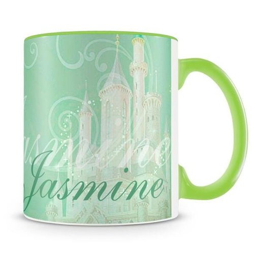 Caneca de Porcelana Personalizável c/ Nome Princesa Jasmine - 1