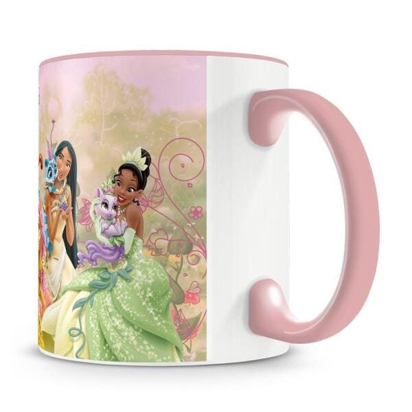 Caneca da Coleção Princesa Jasmine para personalizar o nome em