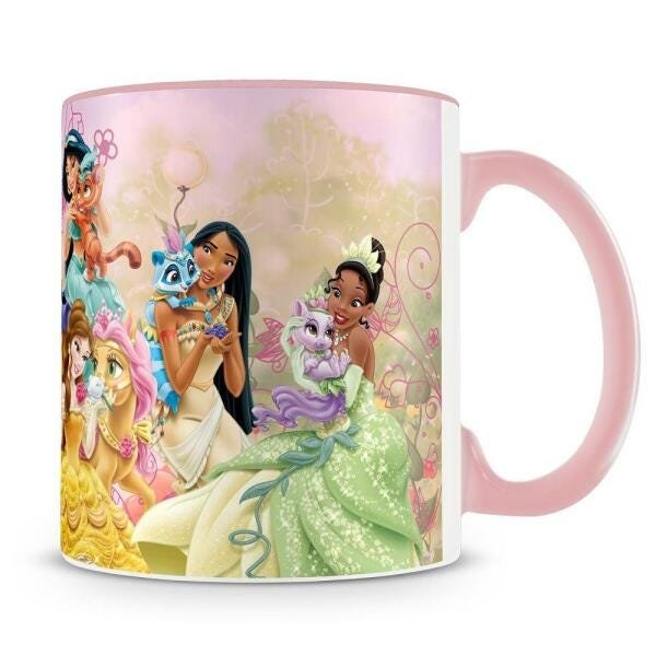 Caneca da Coleção Princesa Jasmine para personalizar o nome em