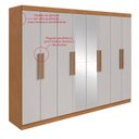 Ver imagem 2 de Guarda-Roupa Casal 8 Portas Easy Slim com Espelho