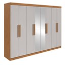 Ver imagem 4 de Guarda-Roupa Casal 8 Portas Easy Slim com Espelho