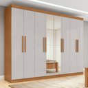 Ver imagem 1 de Guarda-Roupa Casal 8 Portas Easy Slim com Espelho
