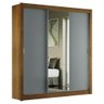 Guarda Roupa Casal Madesa Mônaco 3 Portas de Correr com Espelho - 3