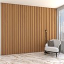 Ver imagem 2 de Painel para Tv 100% Mdf Ripado Decoração Freijó - Panorama Móveis