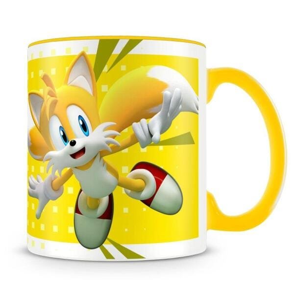 Luminária Sem Fio, Tails Amarelo Personagem Do Sonic