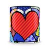 Caneca Personalizada Romero Britto Hearts Kids (Preta) - 6
