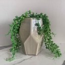 Ver imagem 2 de Vaso de Cerâmica Decorativo Luxo com Pintura Claquelada