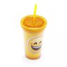 Copo Com Canudo Emoji Sorriso - 2