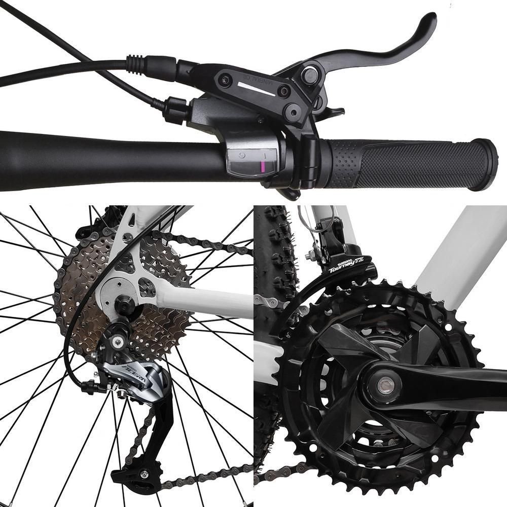 Bicicleta Aluminum Aro 29 Quadro Alumínio 27 Marchas Câmbio Shimano Altus Freio Hidráulico - - Preto - 6