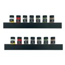 Ver imagem 1 de Kit 2 Prateleiras Porta Temperos 50 x 10cm Preto