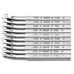 Ferramenta Soldada Interna para Torno Iso9 0808 - 10 Pçs - 1