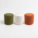 Ver imagem 2 de Kit 03 Puff Perse 36cm Redondo Decorativo Sala Quarto Tecido Bouclé