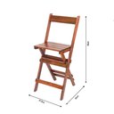 Ver imagem 4 de Mesa Bistrô Alta Dobravel com 3 Banquetas Madeira Restaurante Imbuia