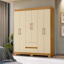 Ver imagem 2 de Roupeiro 150cm 6 Portas 2 Gavetas sem Espelho - Ssx Multicoisas