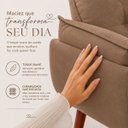 Ver imagem 5 de Kit Poltrona Opala com Design Moderno para Recepção Capuccino