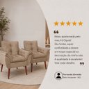 Ver imagem 7 de Kit Poltrona Opala com Design Moderno para Recepção Capuccino