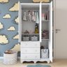 Guarda Roupa Infantil 3 Portas e 3 Gavetas 100% MDF Mimo - 3