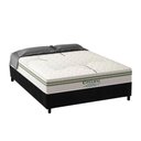 Ver imagem 1 de Cama Box Casal: Colchão Molas Ensacadas Paropas Coliseu + Base Crc Suede Black (138x188)
