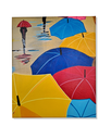 Ver imagem 2 de Mini Quadro de Guarda Chuva Decorativo Pintado a Mão 30x25cm