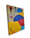 Ver imagem 3 de Mini Quadro de Guarda Chuva Decorativo Pintado a Mão 30x25cm
