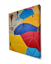 Ver imagem 4 de Mini Quadro de Guarda Chuva Decorativo Pintado a Mão 30x25cm
