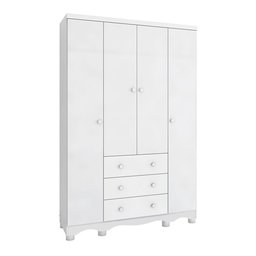 Guarda Roupa Infantil 4 Portas 3 Gavetas 100% MDF Mimo - 2
