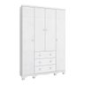 Guarda Roupa Infantil 4 Portas 3 Gavetas 100% MDF Mimo - 2