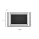 Ver imagem 2 de Painel Quarto P/ Tv até 75 Pol Santorini 239x141cm Tauari/off White Fosco - Linea Brasil